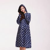 Módne krásne pánske a dámske pršiplášte s kapucňou, dlhý dizajn 95 cm, nepremokavý vonkajší pršiplášť, vysoko kvalitný dámsky pršiplášť