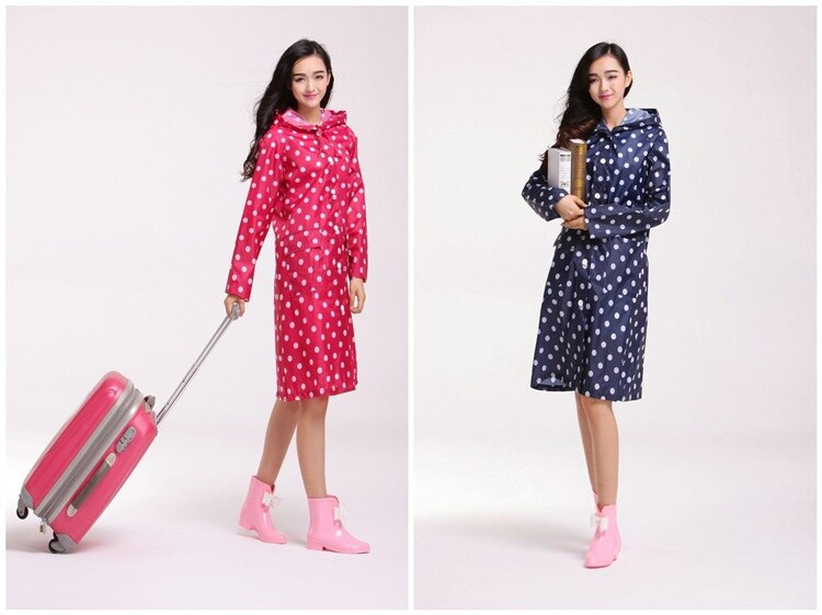 Módne krásne pánske a dámske pršiplášte s kapucňou, dlhý dizajn 95 cm, nepremokavý vonkajší pršiplášť, vysoko kvalitný dámsky pršiplášť