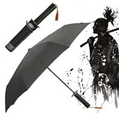 Samurai automaatne vihmavari Jaapani sõdalase mõõknoale tuulekindel loominguline vihmavari isane suur päikesevari