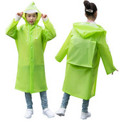 Detský nepremokavý pršiplášť z EVA materiálu pre chlapcov a dievčatá od 3 do 15 rokov, zahusťovací, s taškou, pončo, detský batoh, pršiplášť