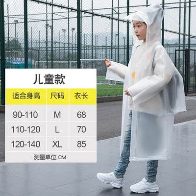 Detský nepremokavý pršiplášť z EVA materiálu pre chlapcov a dievčatá od 3 do 15 rokov, zahusťovací, s taškou, pončo, detský batoh, pršiplášť