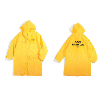 Horúci módni milovníci pršiplášť pre dospelých mužov a ženy dlhý pršiplášť univerzálny pršiplášť nepremokavý pončo turistický pršiplášť s kapucňou