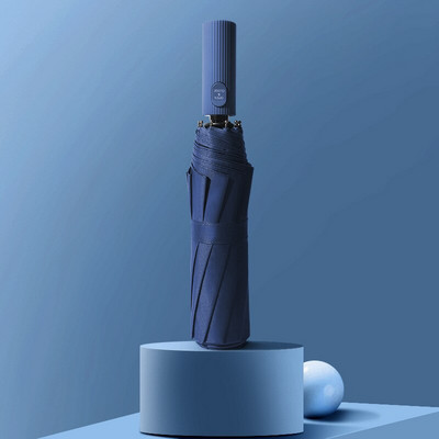 Silný vetruodolný 3-skladací automatický dáždnik pre mužov a ženy, dážďovka, 12 rebier, veľké dáždniky, darček pre firmy, prenosné dáždniky