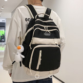 Rucsac textil cu fermoar cu logo pentru bărbați