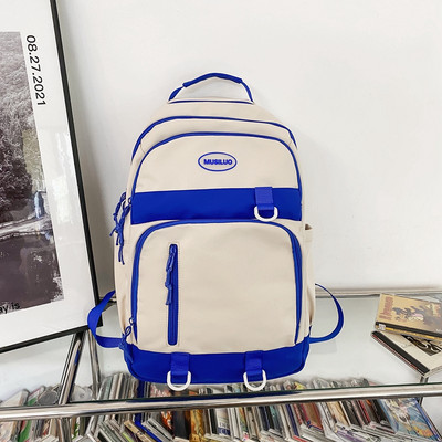 Rucsac textil cu fermoar cu logo pentru bărbați