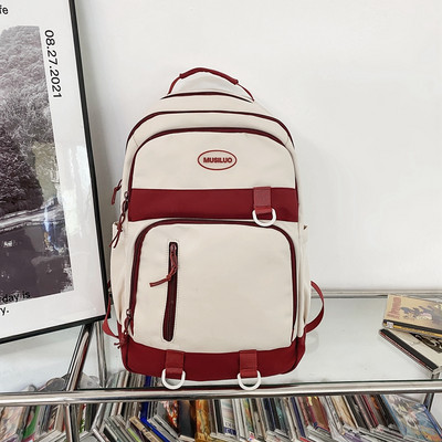 Rucsac textil cu fermoar cu logo pentru bărbați