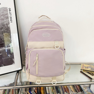 Rucsac textil cu fermoar cu logo pentru bărbați