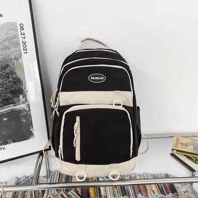 Rucsac textil cu fermoar cu logo pentru bărbați