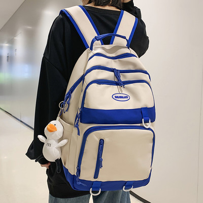 Rucsac textil cu fermoar cu logo pentru bărbați