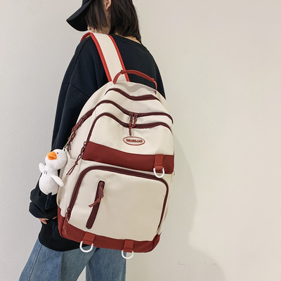 Rucsac textil cu fermoar cu logo pentru bărbați