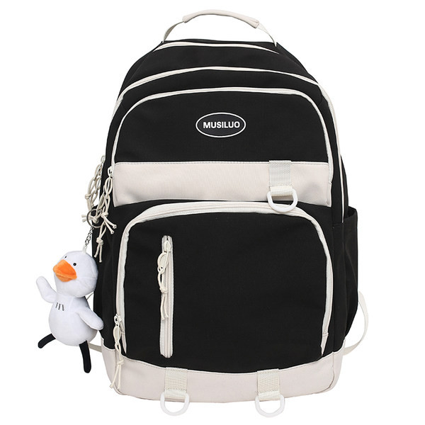 Rucsac textil cu fermoar cu logo pentru bărbați