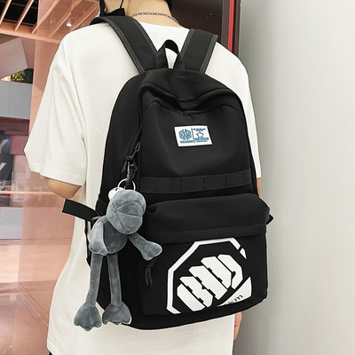 Pánsky textilný batoh s logom a zipsom