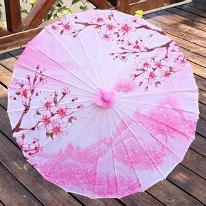 Mătase Japonia Umbrelă ploaie femei Umbrelă de hârtie unsă Dans Decorare fotografie paraguas Hanfu Bambus umbrelă de hârtie chinezească