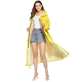 Nový priedušný dámsky dlhý pršiplášť, pončo, dámsky nepremokavý predĺžený pršiplášť pre dospelých, bunda odolná voči vetru a dažďu