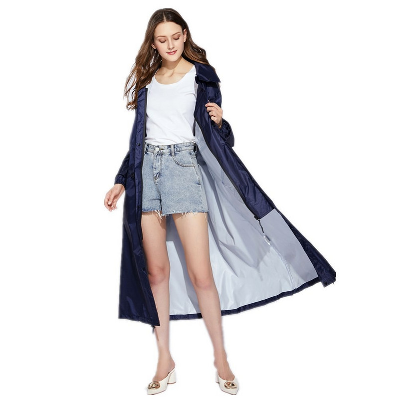 Nový priedušný dámsky dlhý pršiplášť, pončo, dámsky nepremokavý predĺžený pršiplášť pre dospelých, bunda odolná voči vetru a dažďu