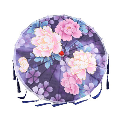 Umbrelă de ploaie pentru femei Umbrelă chinezească fengshui Dans de mătase Umbrelă decorativă japoneză din bambus Umbrelă de hârtie cu ulei umbrelă de soare #0