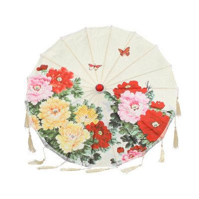 Umbrelă de ploaie pentru femei Umbrelă chinezească fengshui Dans de mătase Umbrelă decorativă japoneză din bambus Umbrelă de hârtie cu ulei umbrelă de soare #0