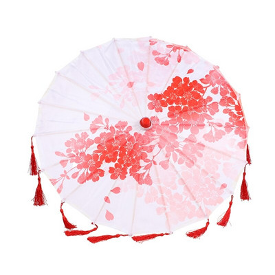 Umbrelă de ploaie pentru femei Umbrelă chinezească fengshui Dans de mătase Umbrelă decorativă japoneză din bambus Umbrelă de hârtie cu ulei umbrelă de soare #0
