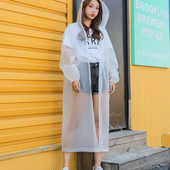 1db Esőkabát Felnőtt Átlátszó Vízálló Női Esőkabát Női Szélálló Poncsó Kabát Átlátszó kemping kapucnis esőruhához