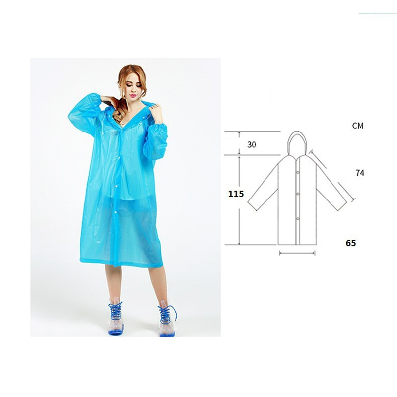 1db Esőkabát Felnőtt Átlátszó Vízálló Női Esőkabát Női Szélálló Poncsó Kabát Átlátszó kemping kapucnis esőruhához