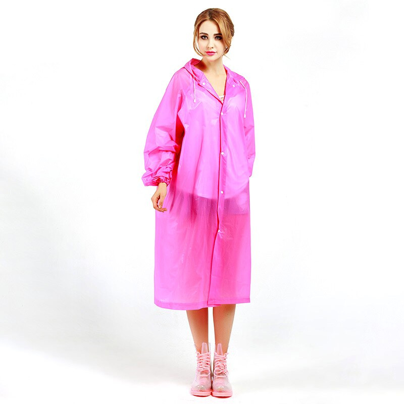 1db Esőkabát Felnőtt Átlátszó Vízálló Női Esőkabát Női Szélálló Poncsó Kabát Átlátszó kemping kapucnis esőruhához