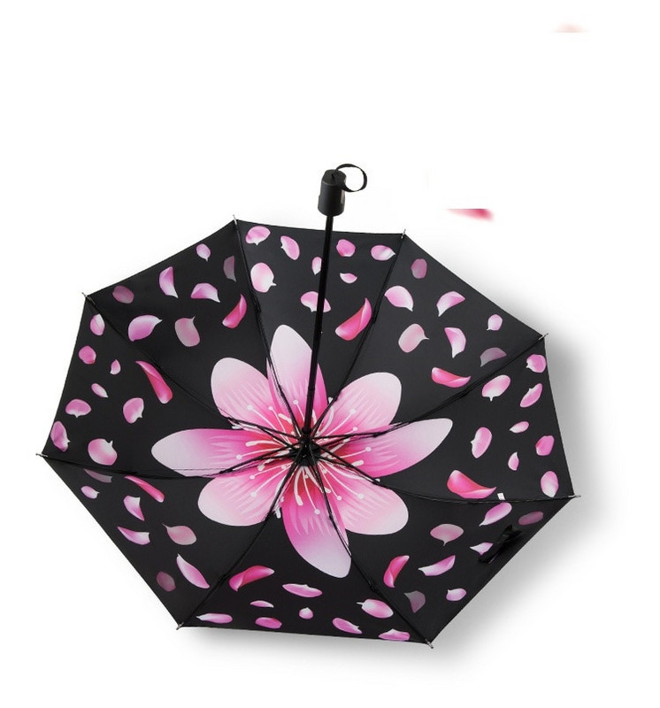 Creative Petal Starry vīriešu sieviešu mazs saules lietussargs UV aizsardzība pret vēju, salokāmi kompakti āra ceļojumu lietussargi