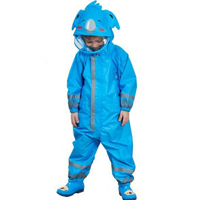 Študentský pršiplášť v štýle zvierat Chladný detský pršiplášť Detská bunda s vreckom na dažďovú vodu Nepremokavý pršiplášť