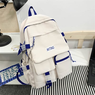 Textilný batoh pre mužov s nápisom a 3D prvkom