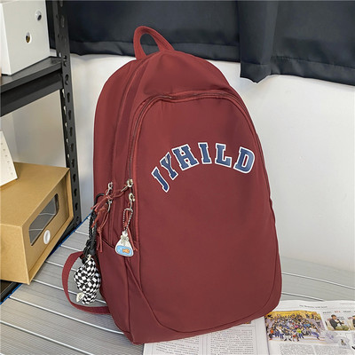 Rucsac casual pentru bărbați cu inscripție și element 3D