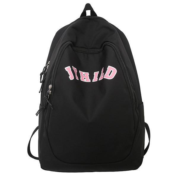 Rucsac casual pentru bărbați cu inscripție și element 3D