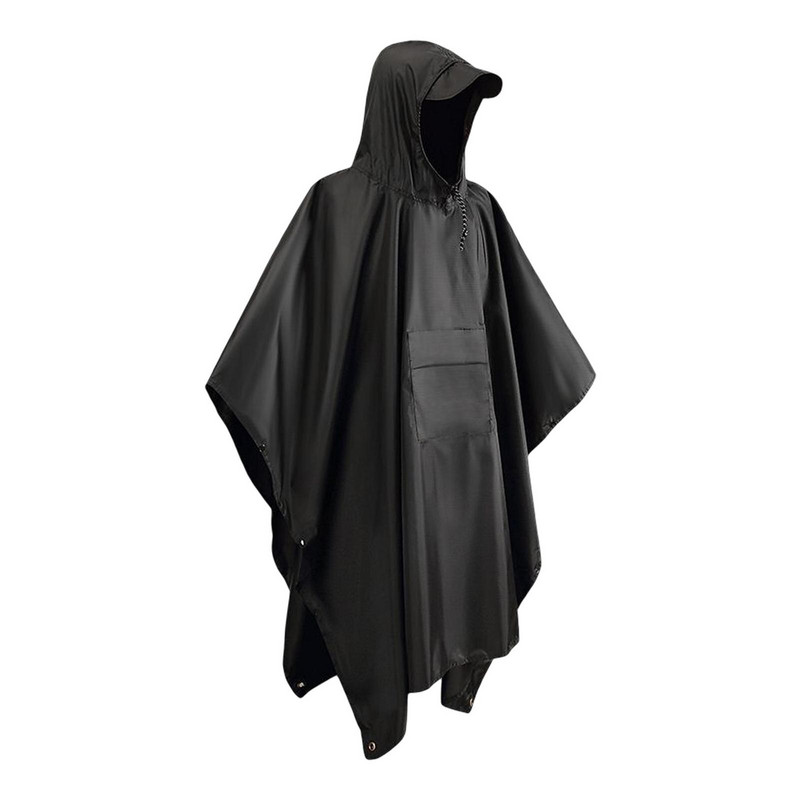 Poncho de ploaie Covoraș ușor multifuncțional cu adăpost pentru pelerină de ploaie pentru adulți, unisex, drumeții, alpinism, camping