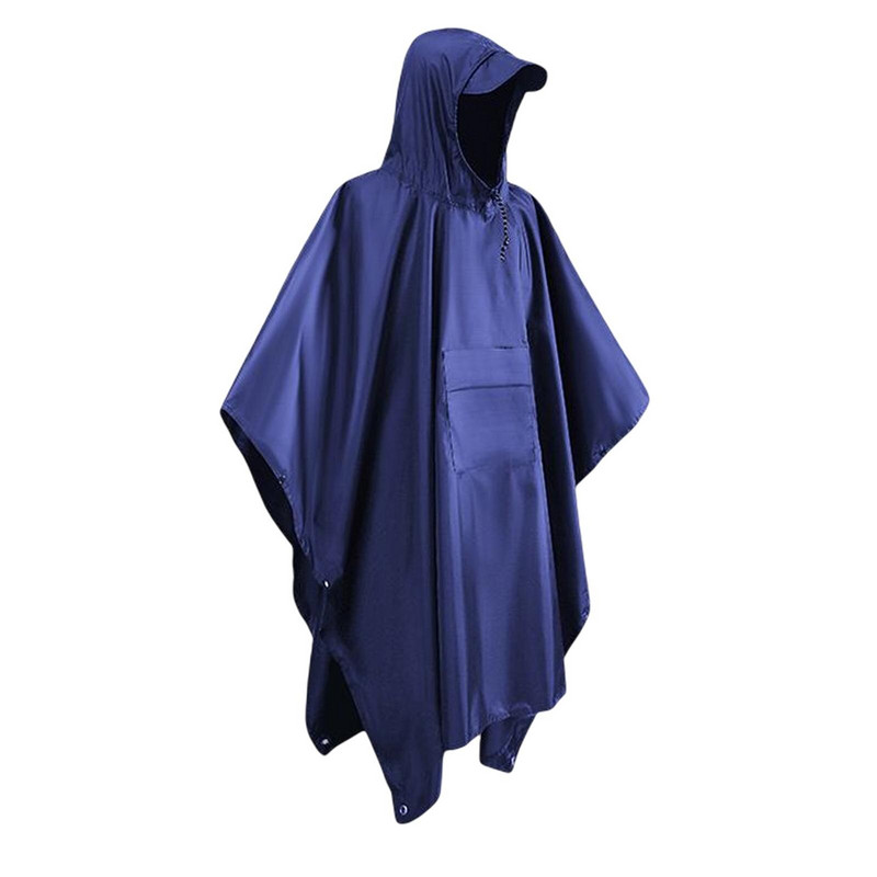 Poncho de ploaie Covoraș ușor multifuncțional cu adăpost pentru pelerină de ploaie pentru adulți, unisex, drumeții, alpinism, camping