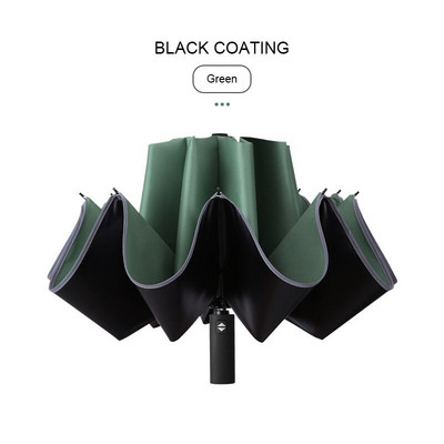 Umbrelă 10k pentru femeie rezistentă la ploaie, rezistentă la vânt, umbrelă reflectorizată pentru femei, umbrele anti-UV, roz, trei umbrele automate pliabile