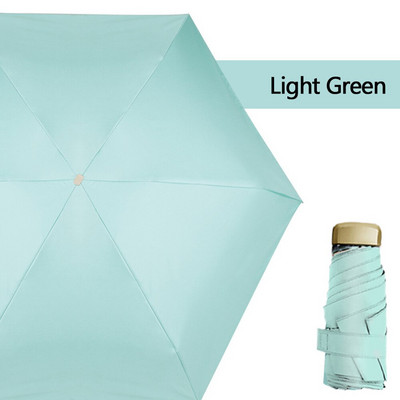 Mini vreckový dáždnik veľkosti telefónu, prenosný skladací dáždnik s UV ochranou, ultraľahký skladací dáždnik, cestovné oblečenie do dažďa, cukríkové farby