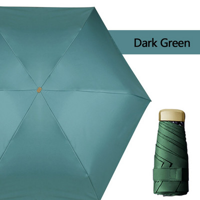 Mini vreckový dáždnik veľkosti telefónu, prenosný skladací dáždnik s UV ochranou, ultraľahký skladací dáždnik, cestovné oblečenie do dažďa, cukríkové farby