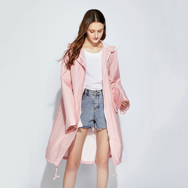 Kabanica s kapuljačom Ženska duga kišna odjeća Prozračna vodootporna kišna navlaka za višekratnu upotrebu Pončo za kampiranje na otvorenom Planinarenje Kabanica s kapuljačom