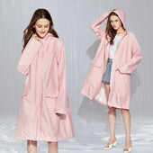Dámsky dlhý pršiplášť s kapucňou, priedušný, opakovane použiteľný, nepremokavý, pláštenka s kapucňou, pončo na outdoorové kempovanie, turistiku a outdoorové aktivity.