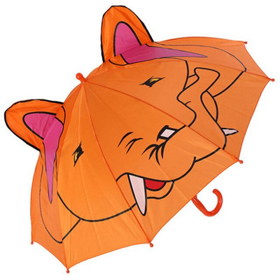 3D detský dáždnik s ušami pre dievčatá a chlapcov, roztomilý kreslený detský dáždnik, kreatívny dlhý dáždnik so zvieratkami, školský darček k narodeninám