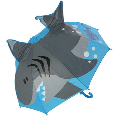 3D detský dáždnik s ušami pre dievčatá a chlapcov, roztomilý kreslený detský dáždnik, kreatívny dlhý dáždnik so zvieratkami, školský darček k narodeninám