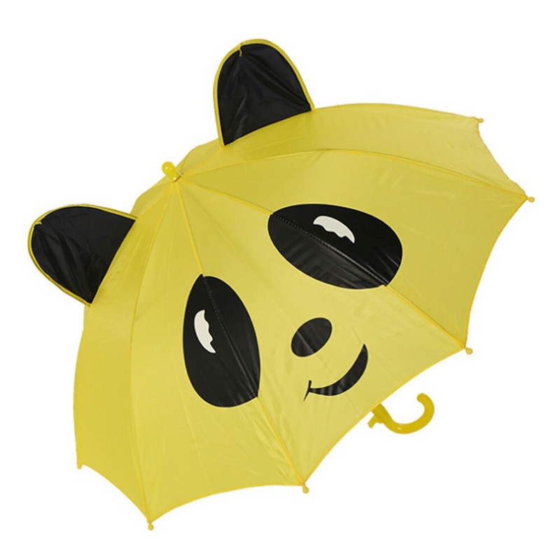 3D detský dáždnik s ušami pre dievčatá a chlapcov, roztomilý kreslený detský dáždnik, kreatívny dlhý dáždnik so zvieratkami, školský darček k narodeninám