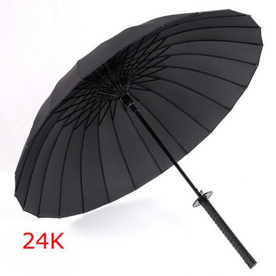 Umbrelă creativă cu mâner lung, mare, rezistentă la vânt, sabia samurai, umbrelă japoneză asemănătoare unui ninja, soare, ploaie, umbrele drepte, deschis automat