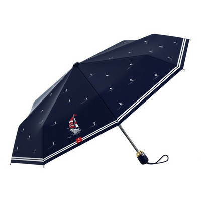 OLYCAT Umbrelă de ploaie automată pentru femei, cu imprimeu de desene animate, umbrele de protecție solară pliante, rezistente la vânt, umbrelă de soare anti UV, 5 stiluri