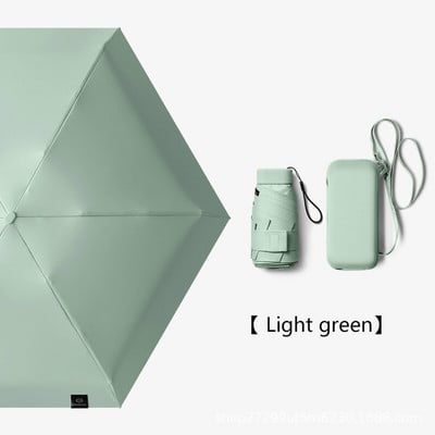 Mini presavijeni ženski kišobran, džepni ljetni ženski kišobran, besplatna dostava, mali slatki kišobrani za djevojčice s torbom za pohranu