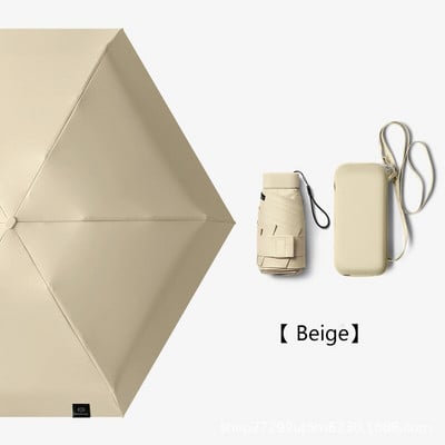 Mini presavijeni ženski kišobran, džepni ljetni ženski kišobran, besplatna dostava, mali slatki kišobrani za djevojčice s torbom za pohranu