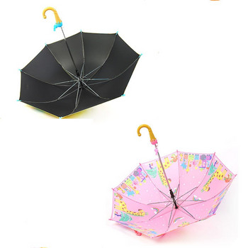 Χαριτωμένα κινούμενα σχέδια πλήρης αυτόματη δημιουργική τάση χαριτωμένα παιδιά με μακριά λαβή ομπρέλα νηπιαγωγείου sunsha