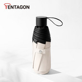 Umbrelă de buzunar UV Mini 5 Umbrelă de soare pliabilă pentru ploaie și soare 8 coaste Umbrelă de plajă în miniatură portabilă Umbrele colorate Livrare gratuită