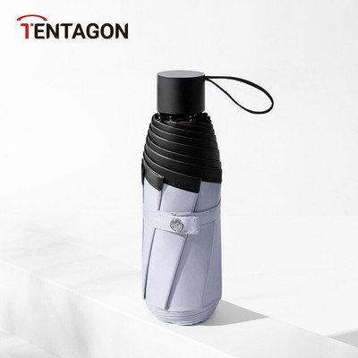 Umbrelă de buzunar UV Mini 5 Umbrelă de soare pliabilă pentru ploaie și soare 8 coaste Umbrelă de plajă în miniatură portabilă Umbrele colorate Livrare gratuită