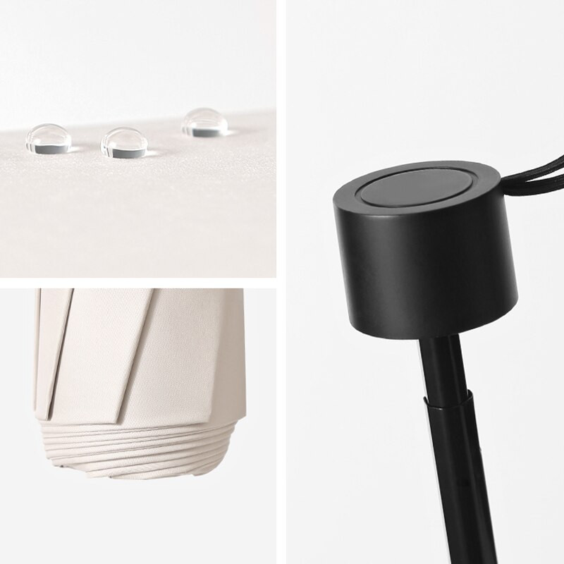 Umbrelă de buzunar UV Mini 5 Umbrelă de soare pliabilă pentru ploaie și soare 8 coaste Umbrelă de plajă în miniatură portabilă Umbrele colorate Livrare gratuită