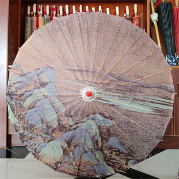 Χειροποίητη ομπρέλα από λαδόχαρτο αδιάβροχη ομπρέλα κλασικού αρχαίου χορού για κινέζικο στυλ Hanfu Tassel Cheongsam Photo Prop
