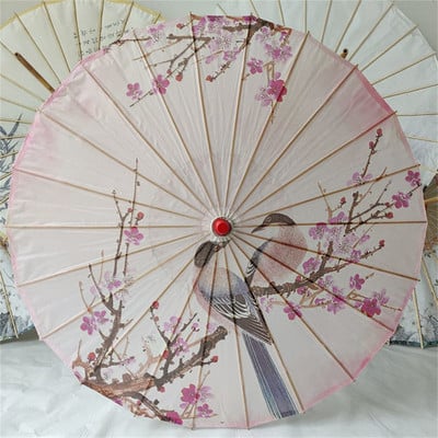 Ručne vyrobený dáždnik z olejového papiera, vodotesný, klasický staroveký tanečný dáždnik vhodný pre čínsky štýl Hanfu, strapce Cheongsam, fotorekvizita